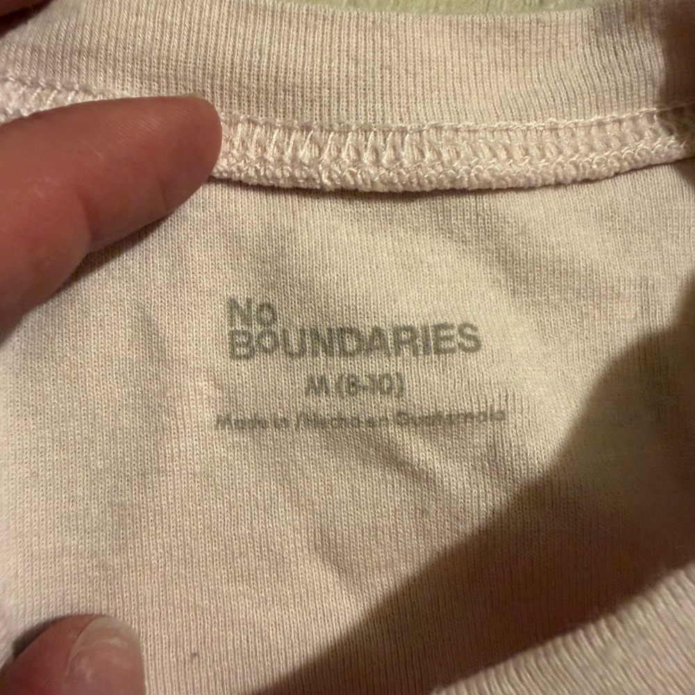 No Boundaries Pink Cream Heart Print Pajama Set - Picture 7 of 7